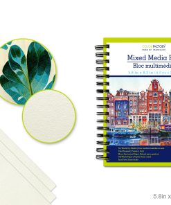Color Factory: Mixed Media Artist Pad 5.88"x8.25" (A5) 180gsm 40 Sheet