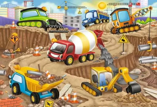 Construction Fun - 24 Pieces Puzzle - Image 2
