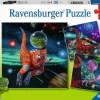 Dinosaurs in Space - 3 x 49 Pieces Puzzle