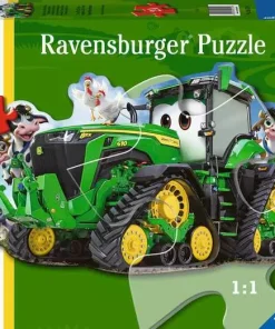 John Deere Tractor Shaped - 24 Pieces Puzzle