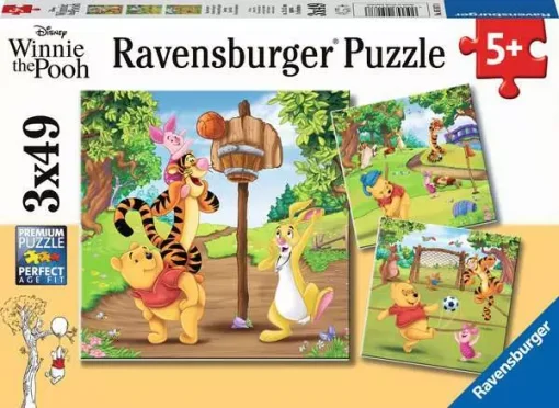 Winnie the Pooh - Sports Day - 3 x 49 Piece Puzzles