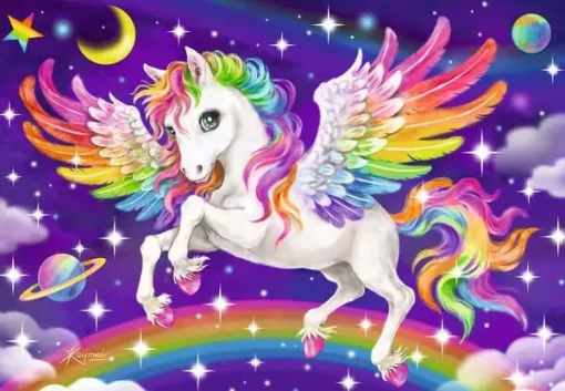 Unicorns & Pegasus 2x24 pc Puzzle - Image 2