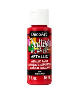Crafter’s Acrylic All-Purpose Paint 2oz- Red Metallic