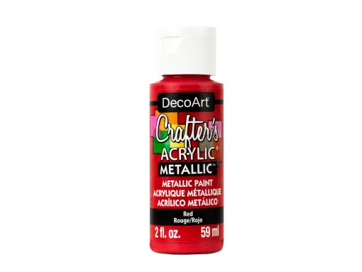Crafter’s Acrylic All-Purpose Paint 2oz- Red Metallic