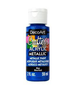 Crafter’s Acrylic All-Purpose Paint 2oz- Blue Metallic