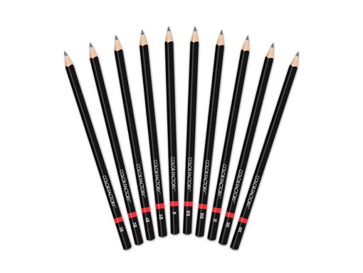 Color Factory Tool: Graphite Pencils Medium x10 in Tin Box - Image 3