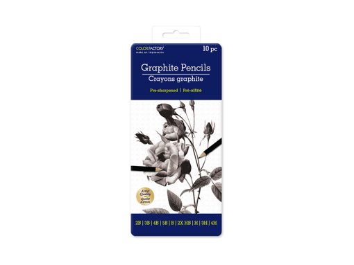 Color Factory Tool: Graphite Pencils Medium x10 in Tin Box - Image 4