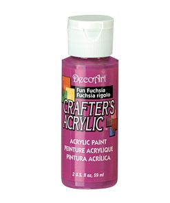 Crafter’s Acrylic All-Purpose Paint 2oz- Fun Fuchsia