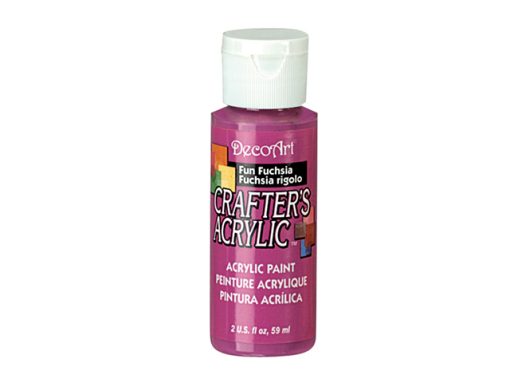 Crafter’s Acrylic All-Purpose Paint 2oz- Fun Fuchsia