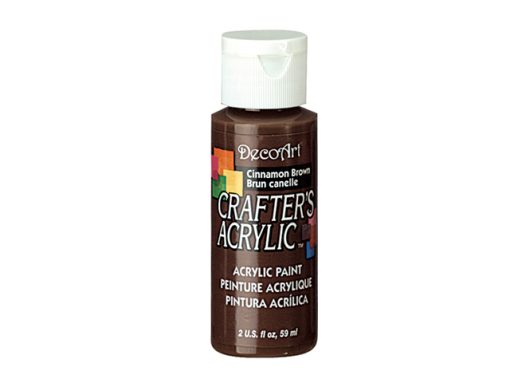 Crafter’s Acrylic All-Purpose Paint 2oz- Cinnamon Brown
