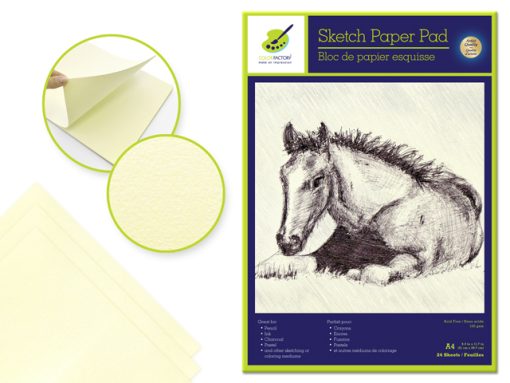 Color Factory: Sketch Pad 9"x12" 24 Sheets 150gsm Acid Free