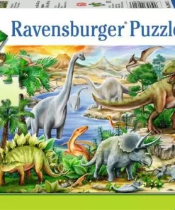 Prehistoric Life - 60 Pieces Puzzle