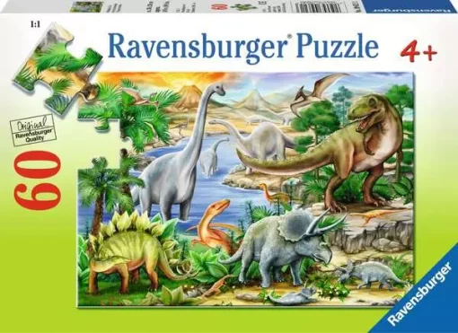 Prehistoric Life - 60 Pieces Puzzle