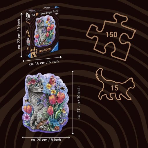 Wooden - Lovely Cat - 150pc - Image 3