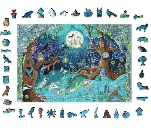 Wooden - Fantasy Forest - 500 Pieces Puzzle - Image 3