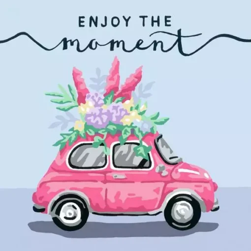 CreArt - Enjoy The Moment - Paint by Numbers Kit for Adults - Image 2