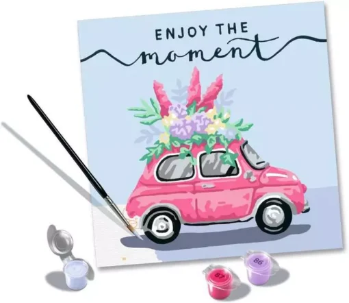 CreArt - Enjoy The Moment - Paint by Numbers Kit for Adults - Image 3