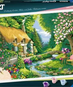 CreArt River Cottage - Paint by numbers for adults