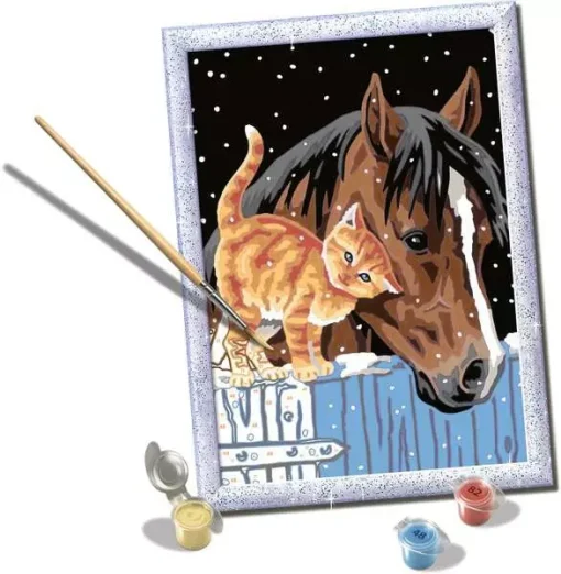 CreArt - Stable Friends - Paint by numbers for kids 7 years up - Image 2