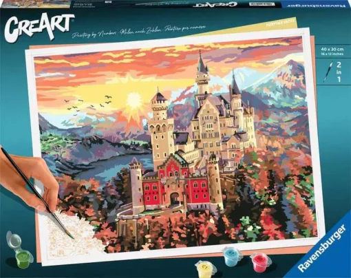 CreArt - Fairytale Castle - Paint by Numbers Kit for Adults