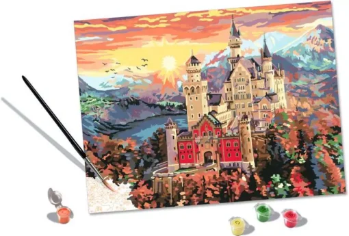 CreArt - Fairytale Castle - Paint by Numbers Kit for Adults - Image 3