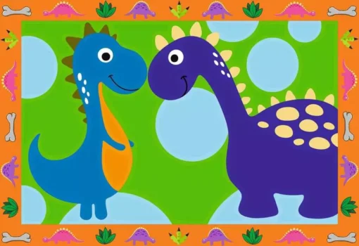 CreArt - Land of the Dinosaurs - Paint by numbers for kids 5 years up - Image 2