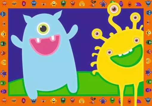 CreArt - Silly Monsters - Paint by numbers for kids 5 years up - Image 2