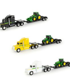1/64 John Deere Lowboy and Tractor Assortment