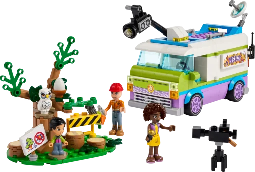 LEGO® Friends Newsroom Van 41749 Building Toy Set (446 Pieces) - Image 4