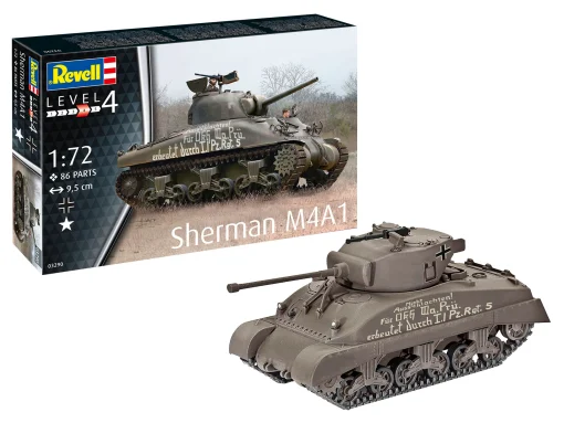 Revell Sherman M4A1 Tank 1/72 Scale