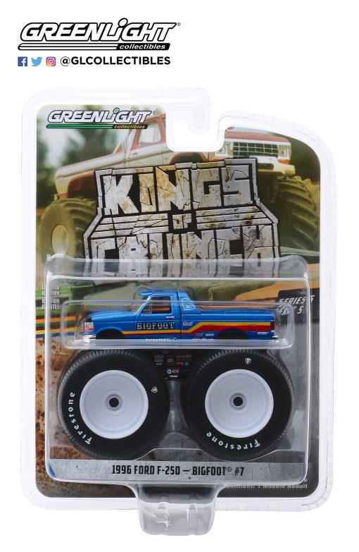 1/64 Bigfoot #7 - 1996 Ford F-250 Monster Truck - Greenlight Collectibles - Image 2