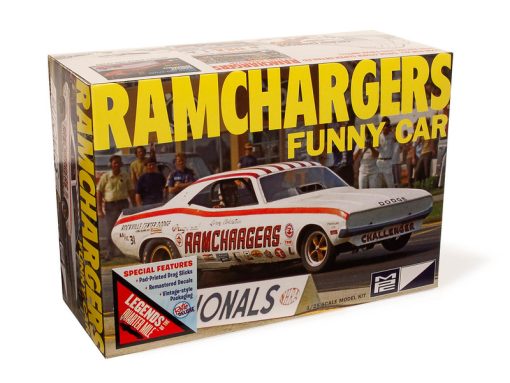 MPC RAMCHARGERS DODGE CHALLENGER FUNNY CAR 1:25 SCALE MODEL KIT - Image 3