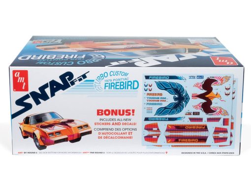 AMT 1979 PONTIAC FIREBIRD “TURBO CUSTOM” (SNAP) 1:25 SCALE MODEL KIT - Image 4