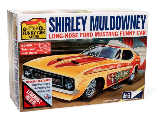 MPC Shirley Muldowney Long Nose Ford Mustang FC 1:25 Scale Model Kit - Image 3