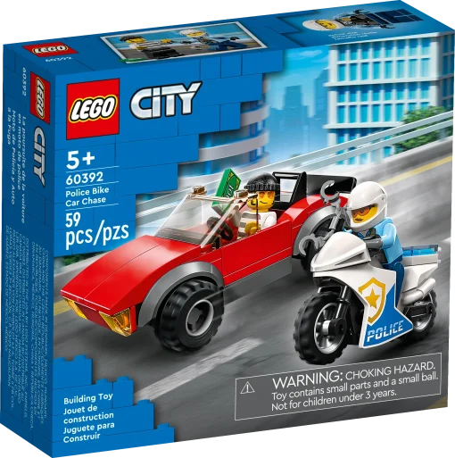 LEGO® City Police Bike Car Chase 60392 Building Toy Set (59 Pieces) - Image 2