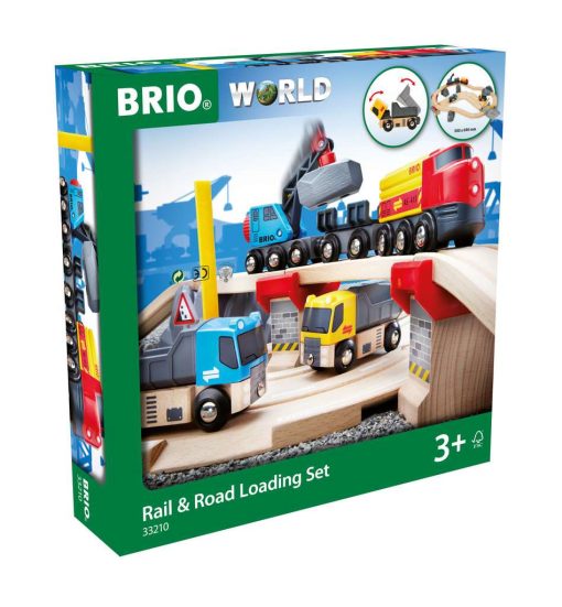 BRIO World - Rail & Road Loading Set | Train Set for Kids Aged 3+