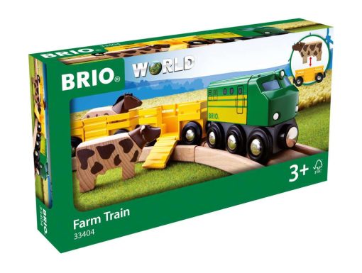 BRIO World - Farm Train | Toy Train for Kids Age 3 and Up