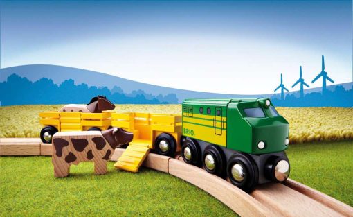BRIO World - Farm Train | Toy Train for Kids Age 3 and Up - Image 4