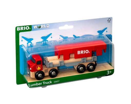 BRIO World Lumber Truck for Kids age 3 years and up. Compatible with all BRIO train sets