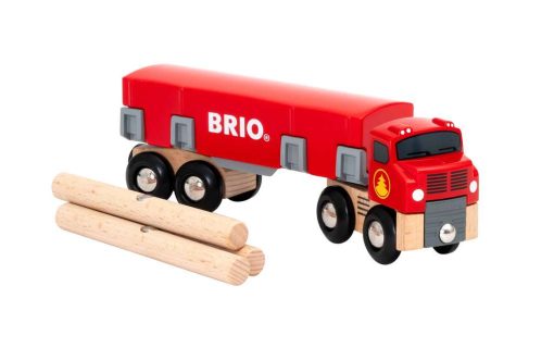 BRIO World Lumber Truck for Kids age 3 years and up. Compatible with all BRIO train sets - Image 3