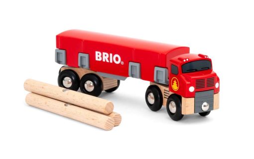 BRIO World Lumber Truck for Kids age 3 years and up. Compatible with all BRIO train sets - Image 6