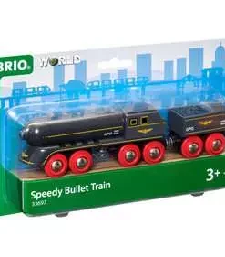 BRIO World Speedy Bullet Train for Kids age 3 years and up. Compatible with all BRIO train sets