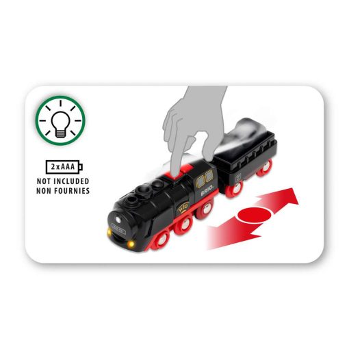 BRIO World - Battery-Operated Steaming Train | BRIO World Toy Trains - Image 6