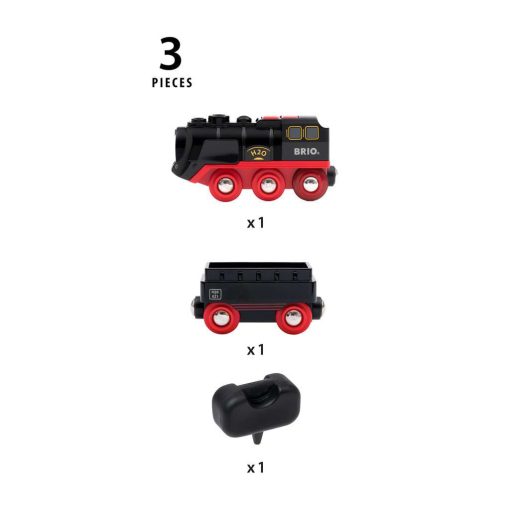 BRIO World - Battery-Operated Steaming Train | BRIO World Toy Trains - Image 3