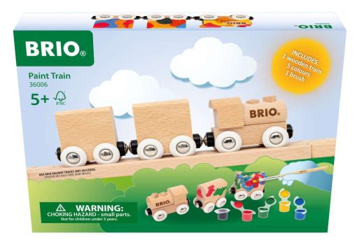 BRIO – Paint Train | Wooden DIY Customizable Toy Train for Kids Aged 5 Years Up