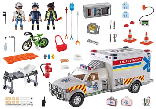 PLAYMOBIL - Rescue Vehicles: Ambulance with Lights and Sound - Image 3