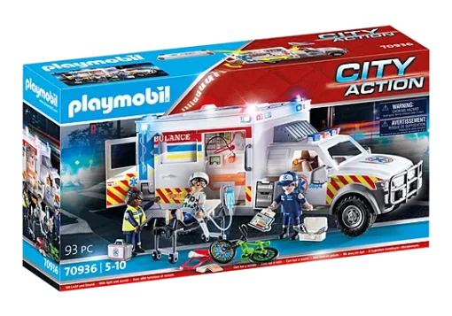 PLAYMOBIL - Rescue Vehicles: Ambulance with Lights and Sound - Image 2