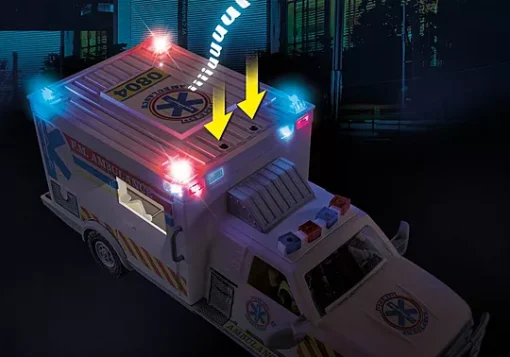 PLAYMOBIL - Rescue Vehicles: Ambulance with Lights and Sound - Image 4