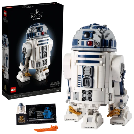 Collectible LEGO® Star Wars™ R2-D2 build-and-display model