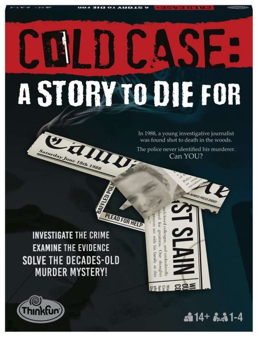 Think Fun Cold Case: A Story to Die for– A Murder Mystery Game in A Box for Ages 14 and up